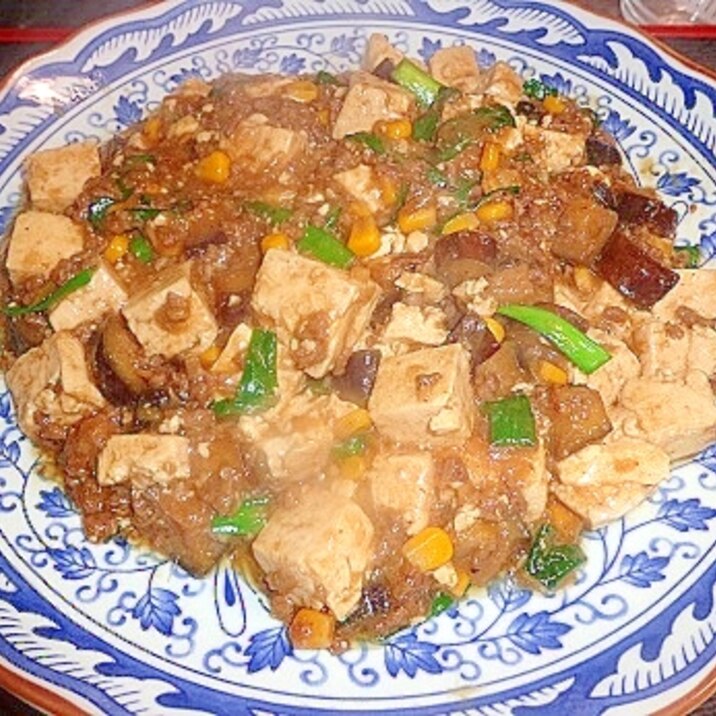 野菜たっぷり和風味噌麻婆豆腐